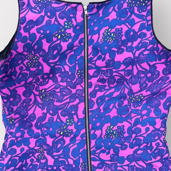Anthropologie PIM + LARKIN Purple floral sleeveless Sheath dress women’s size M - Picture 10 of 10